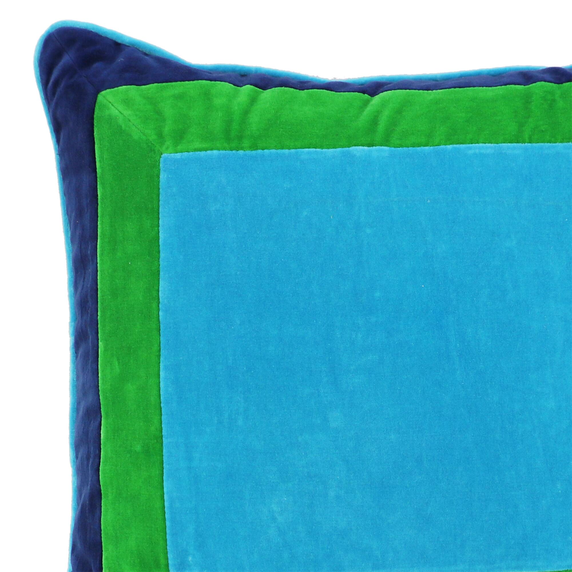 Jonathan Adler x Michaels 18" Blue & Green Square Pillow